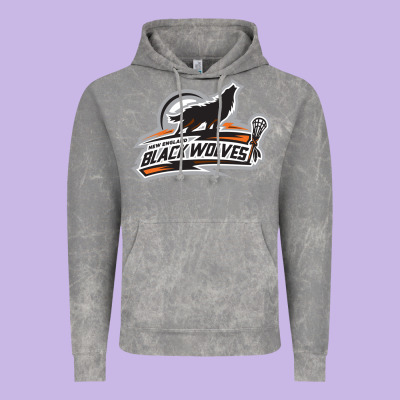 New England Black Wolves Vintage Hoodie Designed By Artisfamous