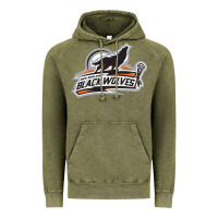 Vintage Olive new england black wolves Vintage Hoodie - artisFamous