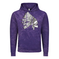 Cloud Purple american indian Vintage Hoodie - artisFamous