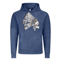 Vintage Denim american indian Vintage Hoodie - artisFamous