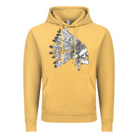 Vintage Mustard american indian Vintage Hoodie - artisFamous