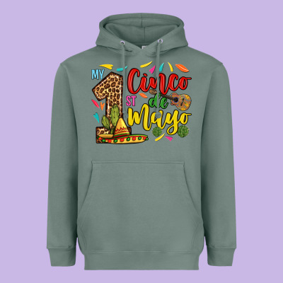 My First Cinco De Mayo Heavyweight Hoodie Designed By Ranaportraitstore