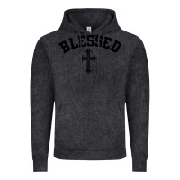 Vintage Black blessed christian christianity Vintage Hoodie - artisFamous