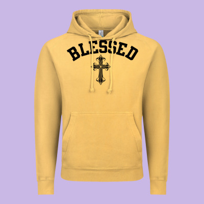 Blessed Christian Christianity Vintage Hoodie Designed By Artisfamous