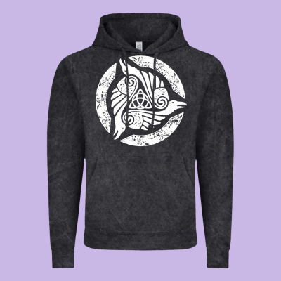 Celtic Trinity Knot Crow Spiritual Mandala Vintage Hoodie Designed By Artisfamous