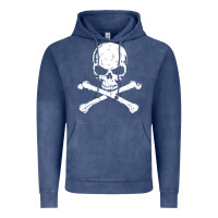 Vintage Denim pirates adults pirates skull crossbones beard Vintage Hoodie - artisFamous
