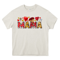Cream Valentine's Day Mama Mother's Day Heavy Core Tee - HowdyJamesFarm
