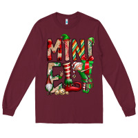 Burgundy Mini Elf Long Sleeve Tee - CowhideDigitalArt