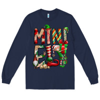 Navy Mini Elf Long Sleeve Tee - CowhideDigitalArt