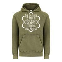 Vintage Olive funny science geek universe is made of morons white Vintage Hoodie - artisFamous