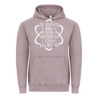 Vintage Zinc funny science geek universe is made of morons white Vintage Hoodie - artisFamous