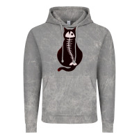Cloud Rock Cat with Fish Bone Vintage Hoodie - artisFamous