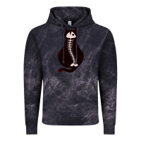 Cloud Black Cat with Fish Bone Vintage Hoodie - artisFamous