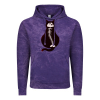 Cloud Purple Cat with Fish Bone Vintage Hoodie - artisFamous