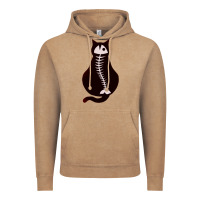 Vintage Coffee Cat with Fish Bone Vintage Hoodie - artisFamous