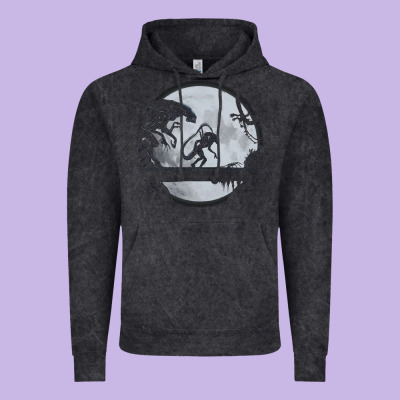 Alien Mata Vintage Hoodie Designed By Artisfamous