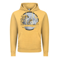 Vintage Mustard alien mata Vintage Hoodie - artisFamous