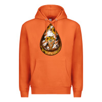 Carrot sunflower tooled leather bullskull teardrop earrings Premium Hoodie - Jasminsmagicworld