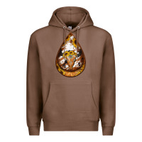 Chestnut sunflower tooled leather bullskull teardrop earrings Premium Hoodie - Jasminsmagicworld