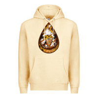 Pina Colada sunflower tooled leather bullskull teardrop earrings Premium Hoodie - Jasminsmagicworld