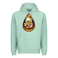 Seafoam sunflower tooled leather bullskull teardrop earrings Premium Hoodie - Jasminsmagicworld