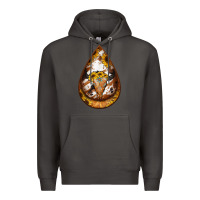 Smoke sunflower tooled leather bullskull teardrop earrings Premium Hoodie - Jasminsmagicworld