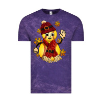 Cloud Purple Softball Christmas With Hat And Glove Vintage Tee - FaDigitalArtStudio