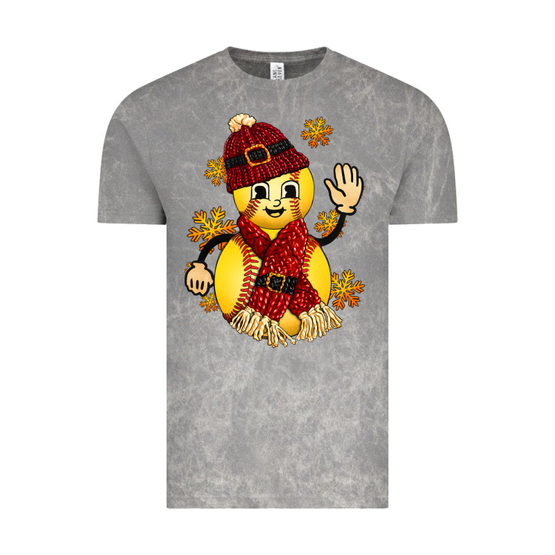 Softball Christmas With Hat And Glove Vintage Tee by FaDigitalArtStudio | Teevron