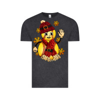 Vintage Black Softball Christmas With Hat And Glove Vintage Tee - FaDigitalArtStudio