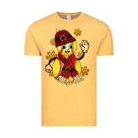 Vintage Mustard Softball Christmas With Hat And Glove Vintage Tee - FaDigitalArtStudio