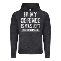 Vintage Black in my defence i was left unsupervised Vintage Hoodie - artisFamous