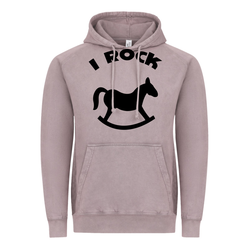 I Rock Funny Vintage Hoodie by artisFamous | Teevron