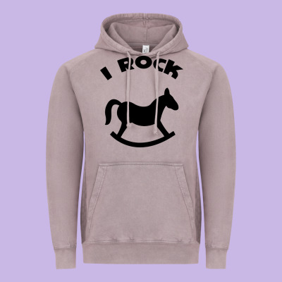 I Rock Funny Vintage Hoodie Designed By Artisfamous
