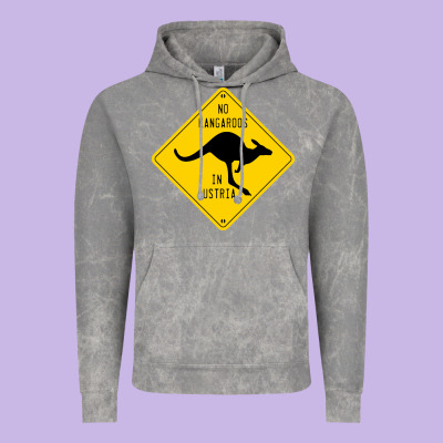 No Kangaroos In Austria Vintage Hoodie Designed By Artisfamous