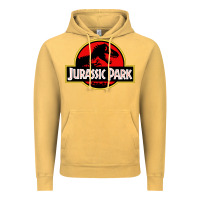 Vintage Mustard jurassicc park cartoon Vintage Hoodie - artisFamous