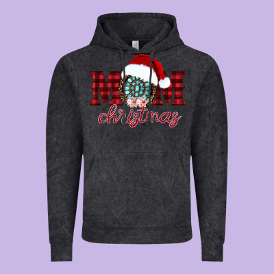 Mom Christmas Vintage Hoodie Designed By Cowhidedigitalart
