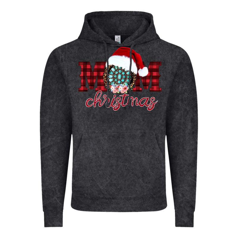 Mom Christmas Vintage Hoodie by CowhideDigitalArt | Teevron