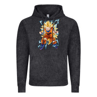 Vintage Black super saiyan Vintage Hoodie - artisFamous