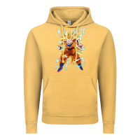 Vintage Mustard super saiyan Vintage Hoodie - artisFamous