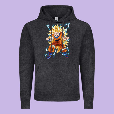 Super Saiyan Vintage Hoodie Designed By Artisfamous