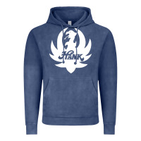 Vintage Denim white and black hank art Vintage Hoodie - artisFamous