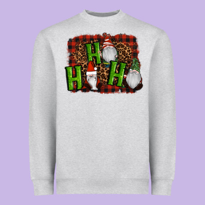 Ho Ho Ho Gnomes Christmas Heavyweight Sweatshirt Designed By Ranaportraitstore