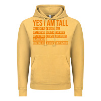 Vintage Mustard yes i am tall Vintage Hoodie - artisFamous