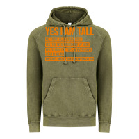 Vintage Olive yes i am tall Vintage Hoodie - artisFamous
