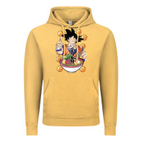 Vintage Mustard Saiyan Ramen Vintage Hoodie - artisFamous