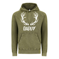 Vintage Olive Daddy Deer Vintage Hoodie - artisFamous