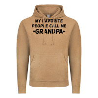 My Favorite People Call Me Grandpa Black Vintage Hoodie | Teevron