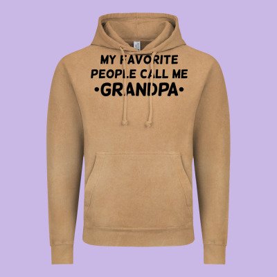 My Favorite People Call Me Grandpa Black Vintage Hoodie Designed By Artisfamous