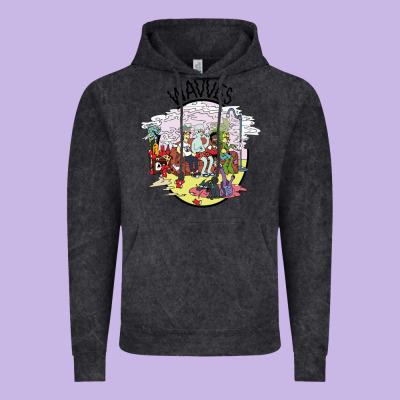 Wavves Vintage Hoodie Designed By Artisfamous