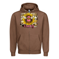 Chestnut bee happy Zipper Hoodie - JahusDesignShop